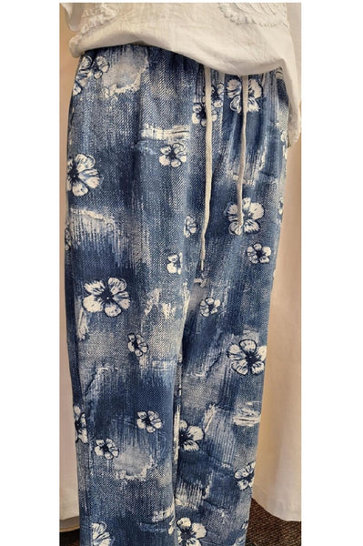 Italian Stretch Pants Pansy Denim
