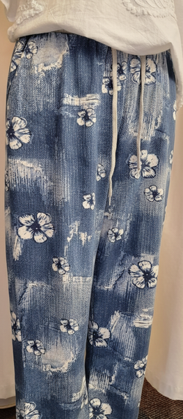 Italian Stretch Pants Pansy Denim