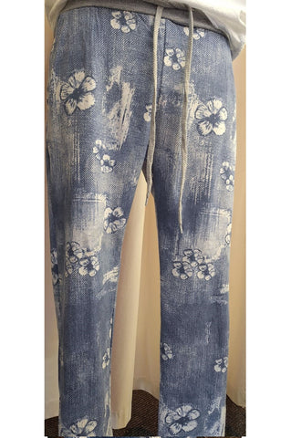 Italian Stretch Pants Pansy Lt Denim