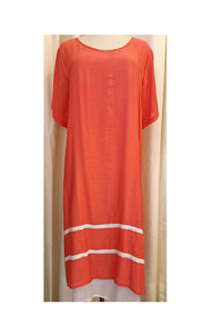 Stripe Dress Coral