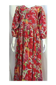 Tropical Red Dress