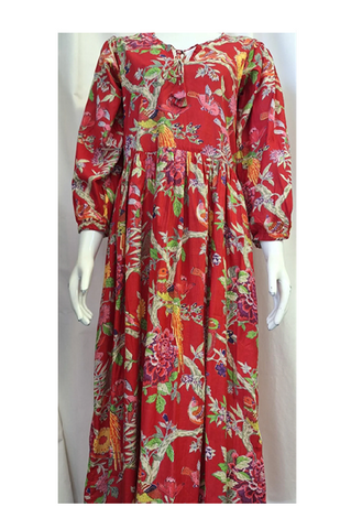 Tropical Red Dress