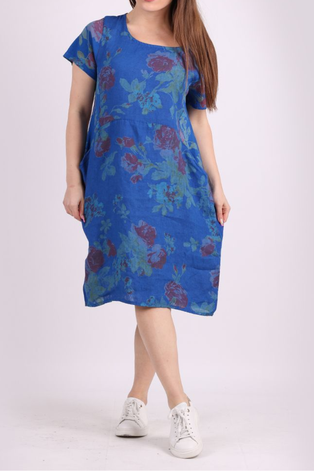 knee length dresses for ladies Verity Linen Dress