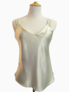 Silk Camisole Champagne, [product type], Lullaby New Zealand