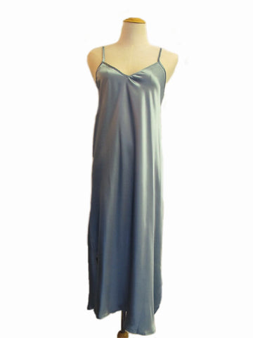 Shoe String Slip Nightdress - Blue, [product type], Lullaby New Zealand
