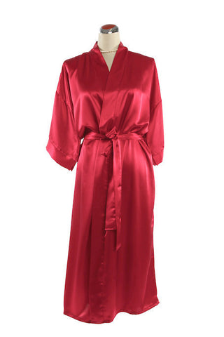 Silk Satin Kimono Style Robe, [product type], Lullaby New Zealand