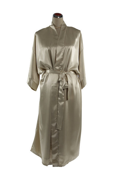 Silk Satin Kimono Style Robe, [product type], Lullaby New Zealand
