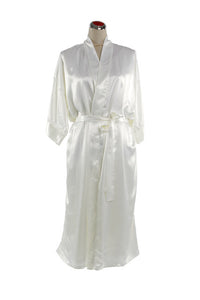 Silk Satin Kimono Style Robe, [product type], Lullaby New Zealand