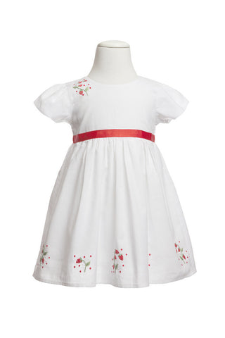 Sienna Strawberry Dress, [product type], Lullaby New Zealand